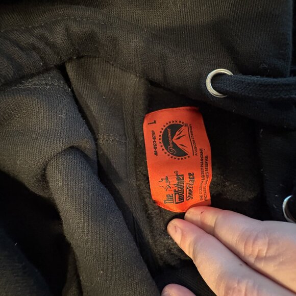 The Godfather x Shoe Palace Hoodie Mens Size Large Black Pullover Sweatshirt - Picture 4 of 13